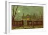 Lady in a Garden by Moonlight, 1892-John Atkinson Grimshaw-Framed Giclee Print