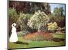 Lady in a Garden-Claude Monet-Mounted Art Print