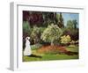 Lady in a Garden-Claude Monet-Framed Art Print