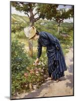 Lady in a Garden-Victor Gabriel Gilbert-Mounted Giclee Print