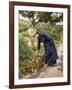 Lady in a Garden-Victor Gabriel Gilbert-Framed Giclee Print