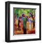 Lady in a Green Coat-Auguste Macke-Framed Art Print