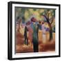 Lady in a Green Jacket-Auguste Macke-Framed Giclee Print