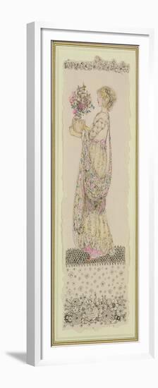 Lady in a Pink Coat-Annie French-Framed Premium Giclee Print