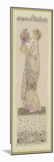 Lady in a Pink Coat-Annie French-Mounted Premium Giclee Print