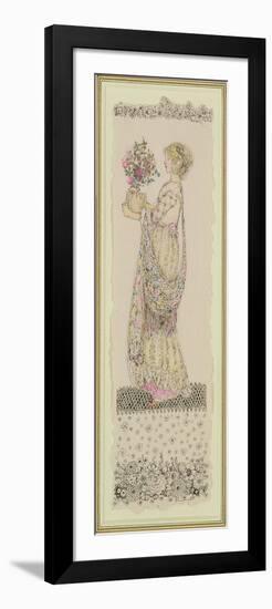 Lady in a Pink Coat-Annie French-Framed Giclee Print