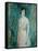 Lady in a Pink Dress-Ambrose Mcevoy-Framed Stretched Canvas