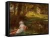 Lady in a Punt-Henry John Yeend King-Framed Stretched Canvas