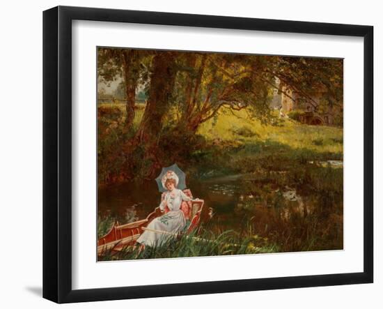 Lady in a Punt-Henry John Yeend King-Framed Giclee Print