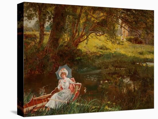 Lady in a Punt-Henry John Yeend King-Stretched Canvas