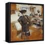 Lady in a Veil, with Hands on Hips; Dame a La Voilette, Les Mains Sur Les Hanches, C.1902-03-Edouard Vuillard-Framed Stretched Canvas