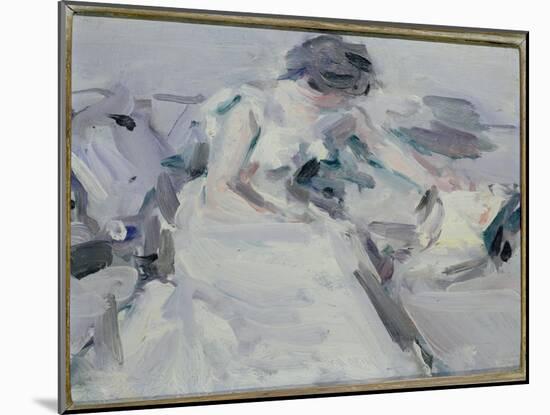 Lady in a White Dress-Samuel John Peploe-Mounted Giclee Print