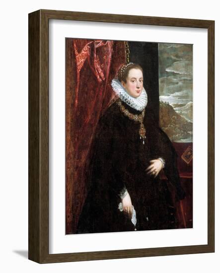 Lady in Black, 1560S-Domenico Tintoretto-Framed Giclee Print