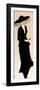 Lady in Black with Hat and Rose, 2016-Susan Adams-Framed Premium Giclee Print