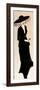 Lady in Black with Hat and Rose, 2016-Susan Adams-Framed Giclee Print