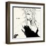 Lady in Black-Manuel Rebollo-Framed Art Print