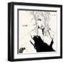 Lady in Black-Manuel Rebollo-Framed Art Print