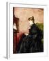 Lady in Black-Alfred Emile Léopold Stevens-Framed Giclee Print