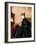 Lady in Black-Alfred Emile Léopold Stevens-Framed Giclee Print