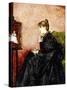 Lady in Black-Alfred Emile Léopold Stevens-Stretched Canvas