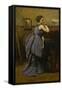 Lady in Blue, 1874-Jean-Baptiste-Camille Corot-Framed Stretched Canvas