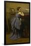 Lady in Blue, 1874-Jean-Baptiste-Camille Corot-Framed Giclee Print