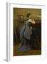 Lady in Blue, 1874-Jean-Baptiste-Camille Corot-Framed Giclee Print