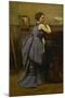 Lady in Blue, 1874-Jean-Baptiste-Camille Corot-Mounted Giclee Print