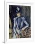 Lady in Blue, 1898-99-Paul Cézanne-Framed Giclee Print