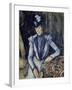 Lady in Blue, 1898-99-Paul Cézanne-Framed Giclee Print