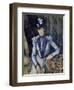 Lady in Blue, 1898-99-Paul Cézanne-Framed Giclee Print