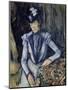 Lady in Blue, 1898-99-Paul Cézanne-Mounted Giclee Print