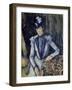 Lady in Blue, 1898-99-Paul Cézanne-Framed Giclee Print