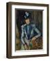 Lady in Blue, 1900-1904-Paul Cézanne-Framed Premium Giclee Print