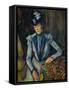 Lady in Blue, 1900-1904-Paul Cézanne-Framed Stretched Canvas