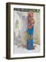 Lady in Blue  2018  (oil on canvas)-Colin Bootman-Framed Giclee Print
