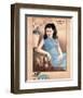 Lady in Blue Dress-null-Framed Art Print