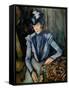 Lady in Blue (Madame Cézann), C1900-Paul Cézanne-Framed Stretched Canvas