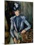 Lady in Blue (Madame Cézann), C1900-Paul Cézanne-Mounted Giclee Print