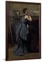 Lady in Blue (Oil on Canvas, 1874)-Jean Baptiste Camille Corot-Framed Giclee Print