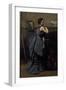 Lady in Blue (Oil on Canvas, 1874)-Jean Baptiste Camille Corot-Framed Giclee Print