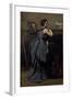 Lady in Blue (Oil on Canvas, 1874)-Jean Baptiste Camille Corot-Framed Giclee Print