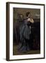 Lady in Blue (Oil on Canvas, 1874)-Jean Baptiste Camille Corot-Framed Giclee Print