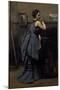 Lady in Blue (Oil on Canvas, 1874)-Jean Baptiste Camille Corot-Mounted Giclee Print