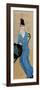 Lady in Blue Seated, 2015-Susan Adams-Framed Giclee Print