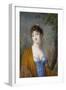 Lady in Blue with Yellow Shawl, C.1800-Genot-Framed Giclee Print