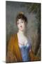 Lady in Blue with Yellow Shawl, C.1800-Genot-Mounted Giclee Print