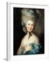 Lady in Blue-Thomas Gainsborough-Framed Art Print