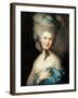 Lady in Blue-Thomas Gainsborough-Framed Art Print