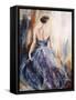 Lady in Blue-Farrell Douglass-Framed Stretched Canvas